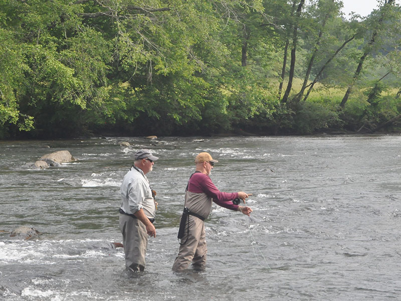 Whether a first timer or a veteran, fly fishing on the Toccoa River was a highlight for those attending TVA’s annual Ocoee event.